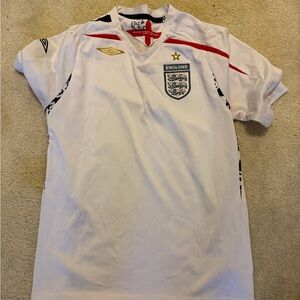 Umbro Red and White Soccer Jersey